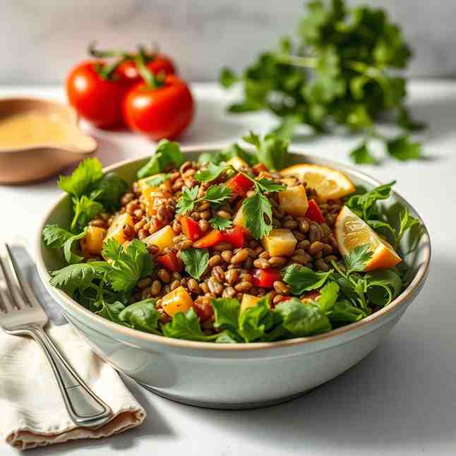 Delicious Vegan Lentil Salad Recipe - Make Yours Today